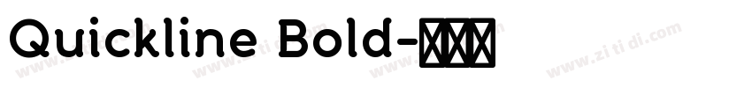 Quickline Bold字体转换